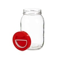 Jar Vivalto 181 Red 2 L Lid with handle (6 Units)