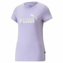 Damen Kurzarm-T-Shirt Puma Ess+ Nova Shine  Lavendel Damen