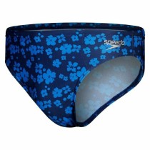 Herren Badehose Speedo Allover Brief Blau