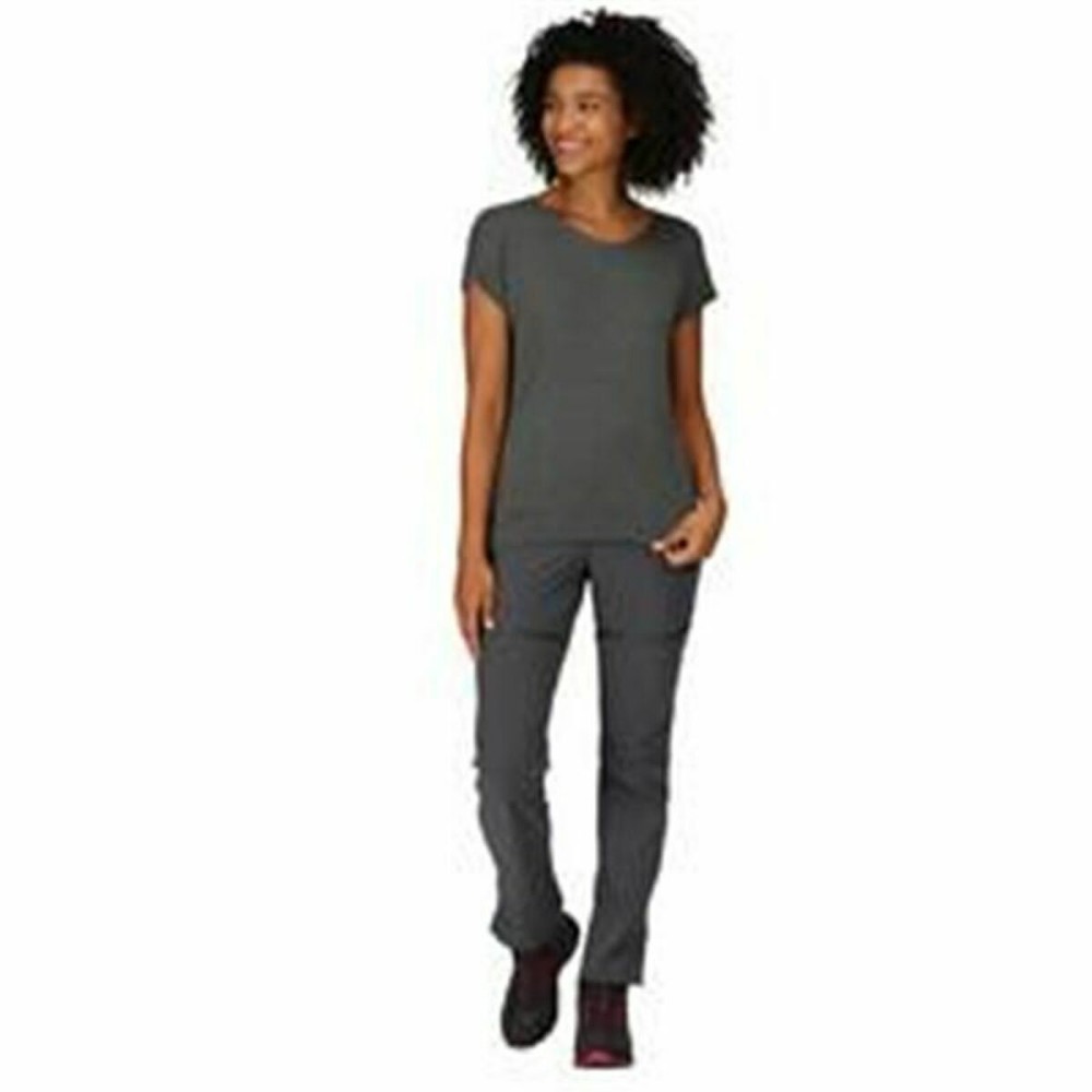 Women’s Short Sleeve T-Shirt Regatta Limonite VI Seal Moutain Grey