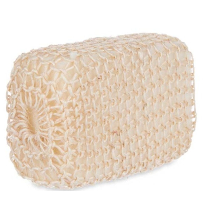 Body Sponge Berilo B7083-7 White Beige 9 x 14 x 6 cm (24 Units)