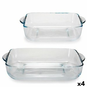 Set of Kitchen Dishes Pasabahce Borcam Squared (4 Units)