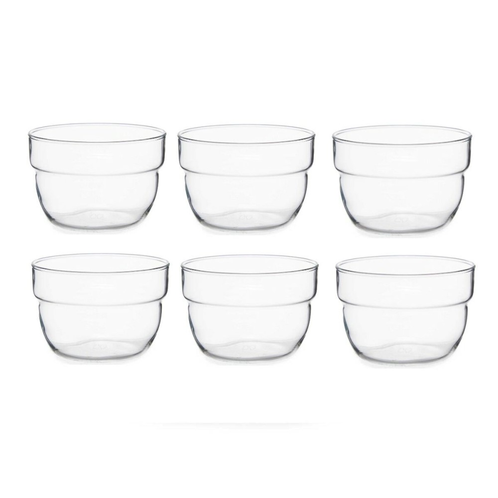 Set of bowls Pasabahce Motto Transparent Glass 200 ml (8 Units)