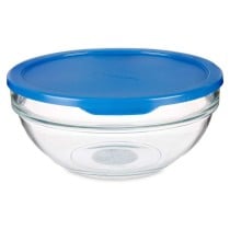 Runde Lunchbox mit Deckel Pasabahce Chefs Blau 1,135 L 17,2 x 7,6 x 17,2 cm (4 Stück)