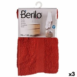 Bath towel Terracotta colour 70 x 130 cm (3 Units)