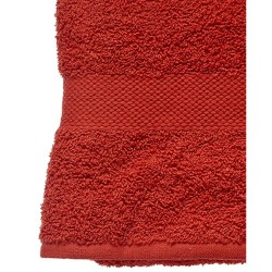 Serviette de toilette Couleur brique 70 x 130 cm (3 Unités)