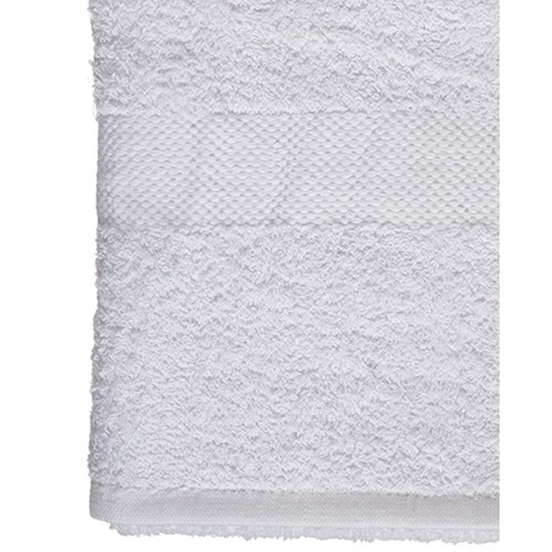 Serviette de toilette Berilo 89678 Blanc 80 % coton 20 % Polyester 70 x 130 cm (3 Unités)