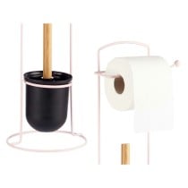 Porte-rouleaux pour Papier Toilette Berilo W2930APB - 409 Rose 17 x 57 x 16,5 cm (6 Unités)