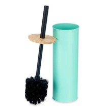 Brosse de salle de wc Berilo B1041C BAMBOO - 397 Menthe Métal Bambou Plastique 9,5 X 27 X 9,5 cm (6 Unités)