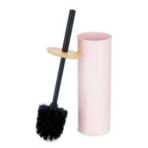 Brosse de salle de wc Berilo B1041C BAMBOO - 399 Rose Métal Bambou Plastique 9,5 X 27 X 9,5 cm (6 Unités)