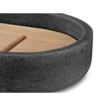 Soap dish Berilo B5456BC-4 - 454 Black Resin Bamboo 12,5 x 2,5 x 8,5 cm (6 Units)