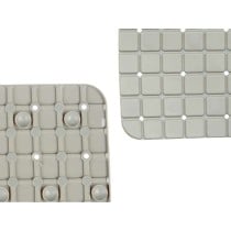 Non-slip Shower Mat Berilo BM509 - 311 Grey PVC 67,7 x 38,5 x 0,7 cm Frames (6 Units)