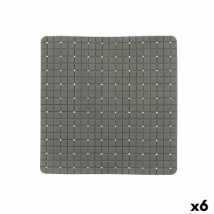 Rutschfeste Duschmatte Berilo BM509S -315 Grau PVC 50,3 x 50,3 x 0,7 cm Bilder (6 Stück)