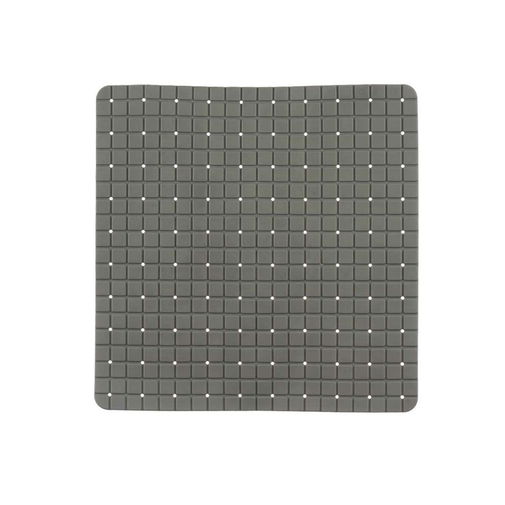 Non-slip Shower Mat Berilo BM509S -315 Grey PVC 50,3 x 50,3 x 0,7 cm Frames (6 Units)