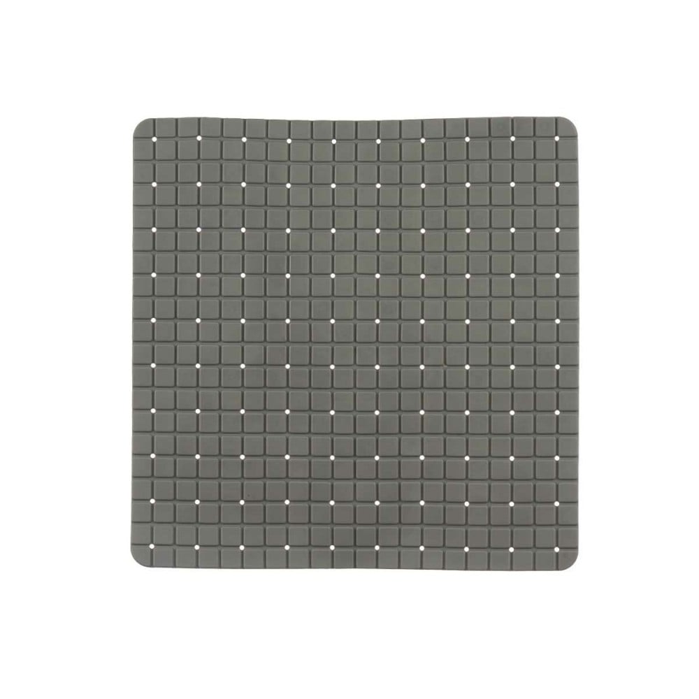 Rutschfeste Duschmatte Berilo BM509S -315 Grau PVC 50,3 x 50,3 x 0,7 cm Bilder (6 Stück)