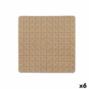 Rutschfeste Duschmatte Berilo BM509S - 316 Beige PVC 50,3 x 50,3 x 0,7 cm Bilder (6 Stück)