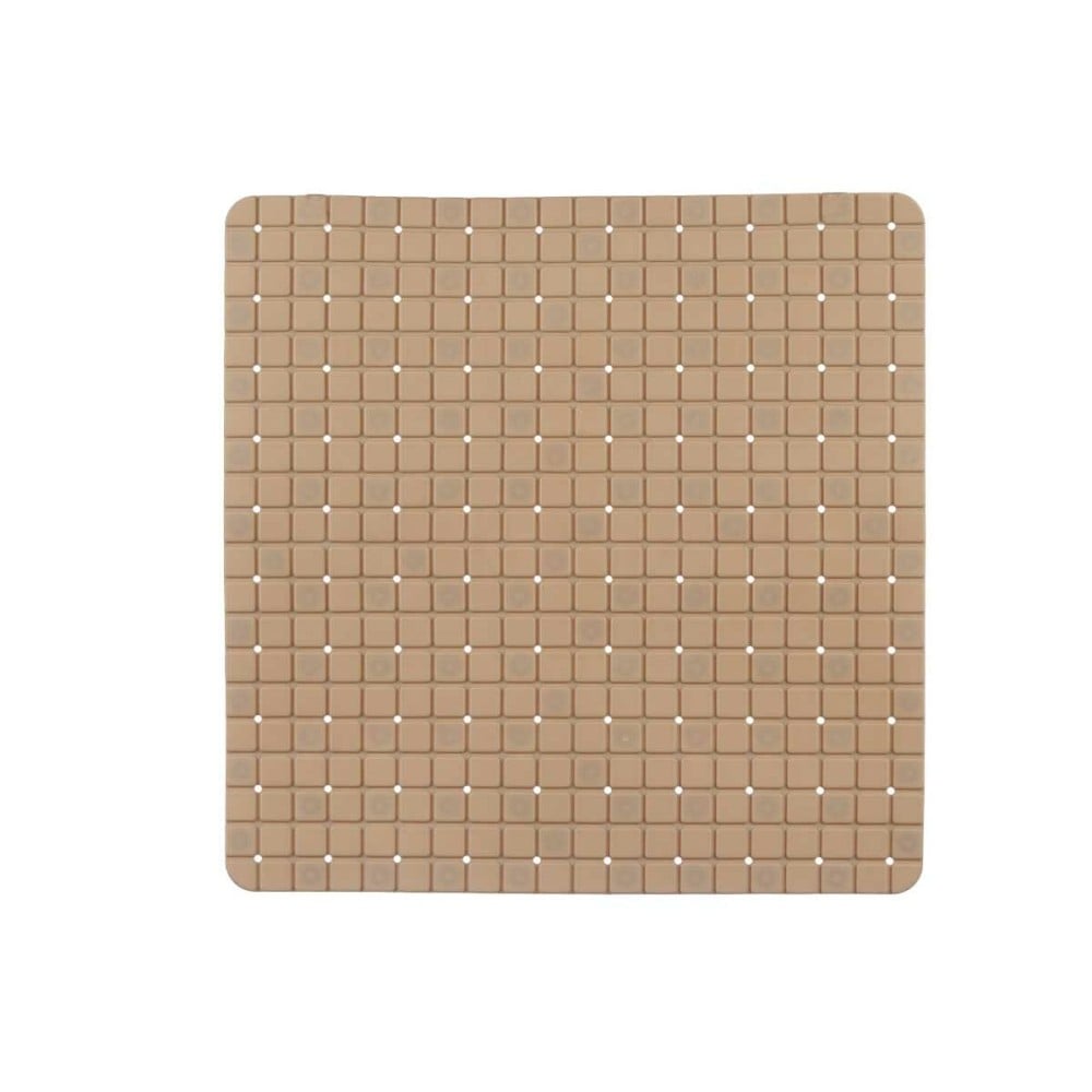 Non-slip Shower Mat Berilo BM509S - 316 Beige PVC 50,3 x 50,3 x 0,7 cm Frames (6 Units)