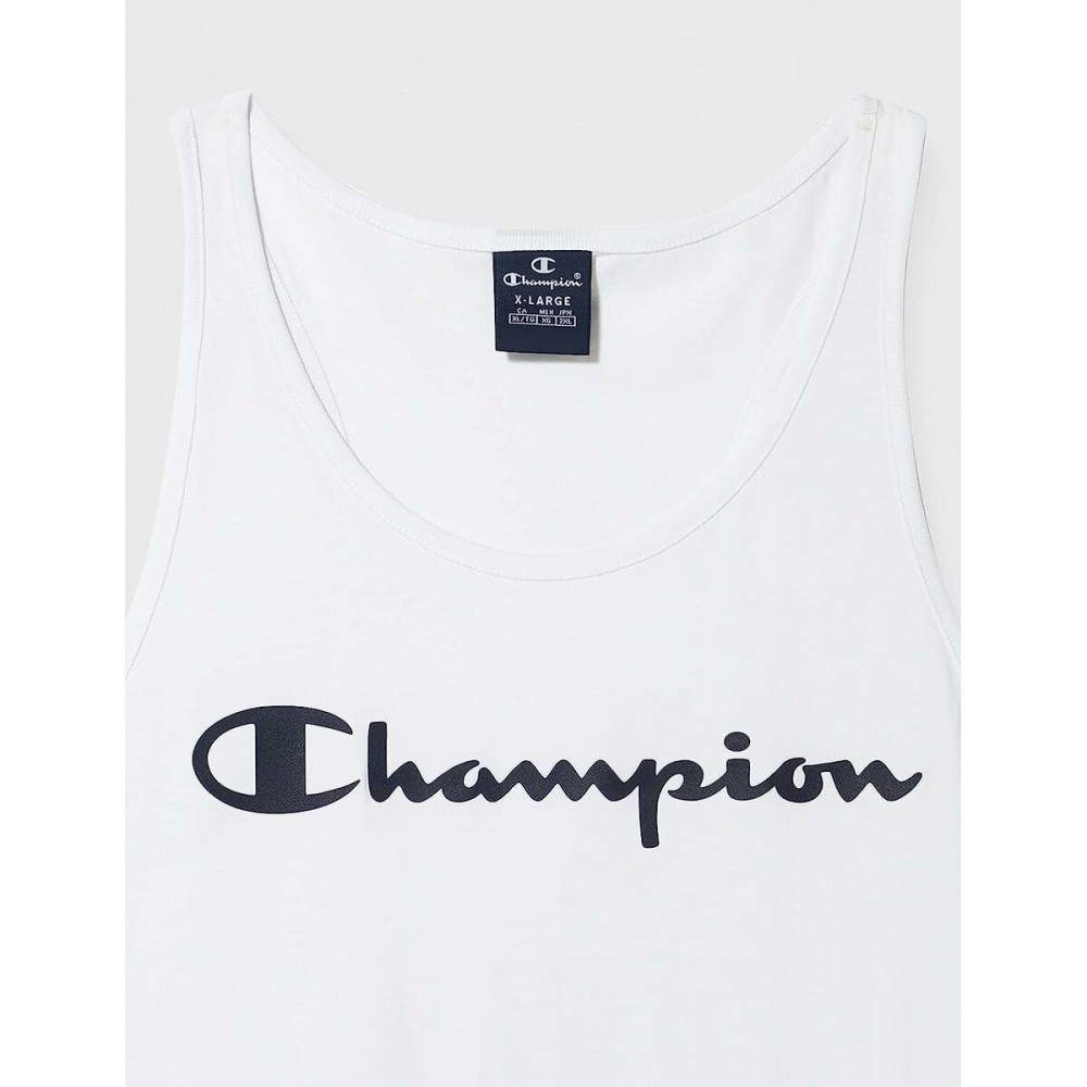 Maillot de Corps sans Manches pour Homme Champion Tank Top Blanc