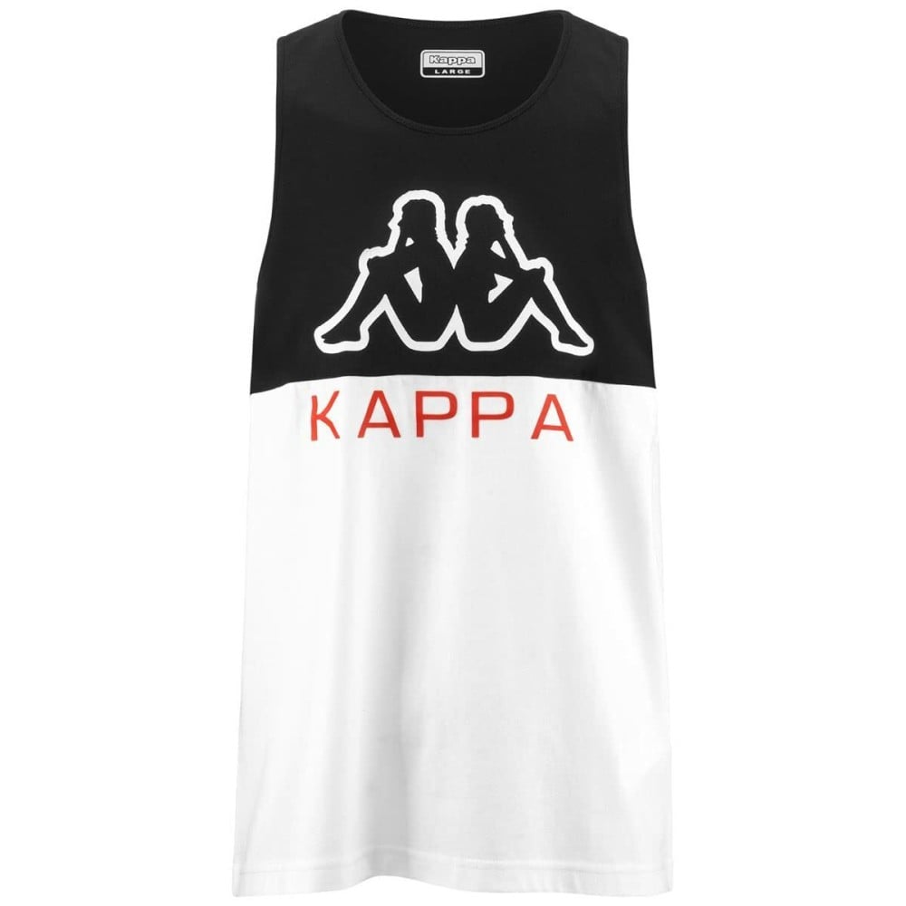 Maillot de Corps sans Manches pour Homme Kappa Eric CKD Blanc Noir