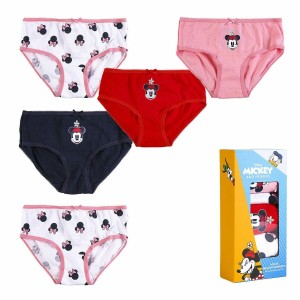 Pack of Girls Knickers Minnie Mouse 5 Units Multicolour