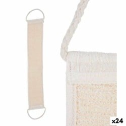 Body Sponge With handles White Beige 20 x 2,5 x 9,5 cm (24 Units)