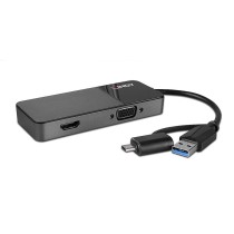 Hub USB LINDY 43354 Noir