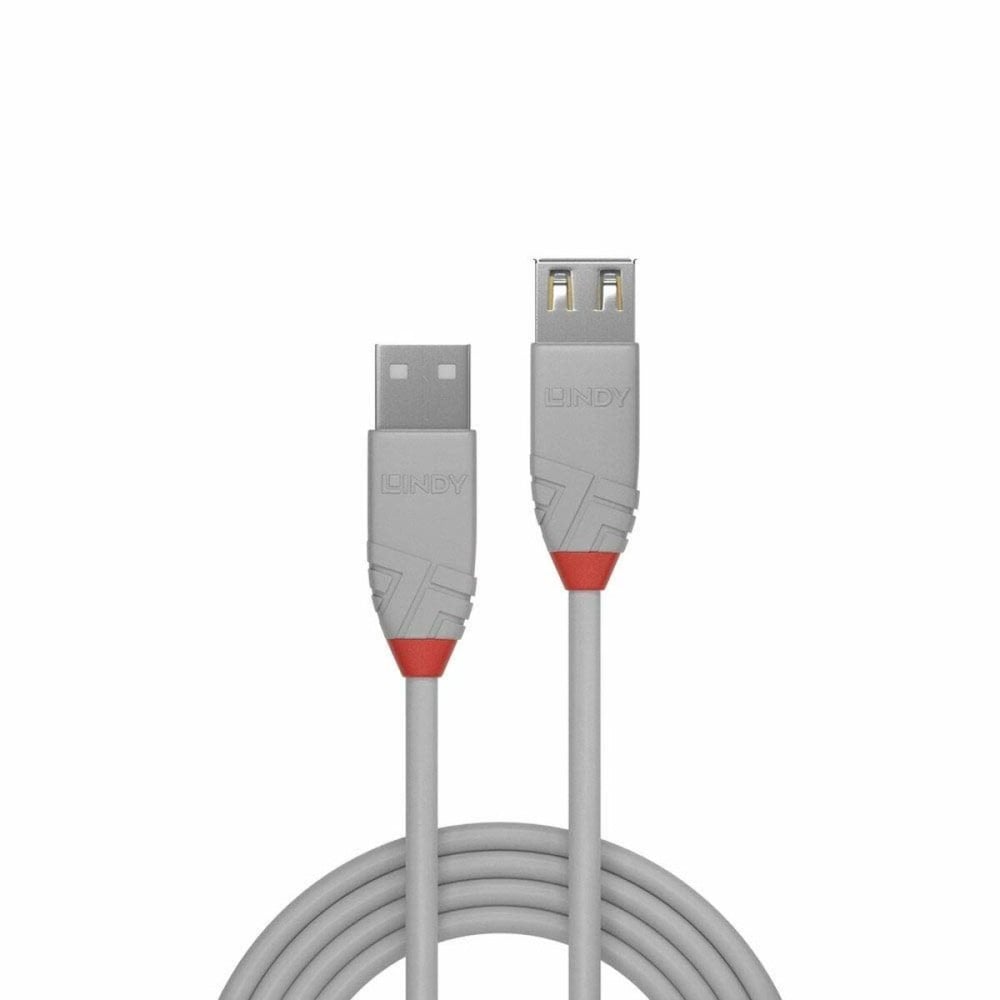 USB-Kabel LINDY 36713 2 m Schwarz Grau