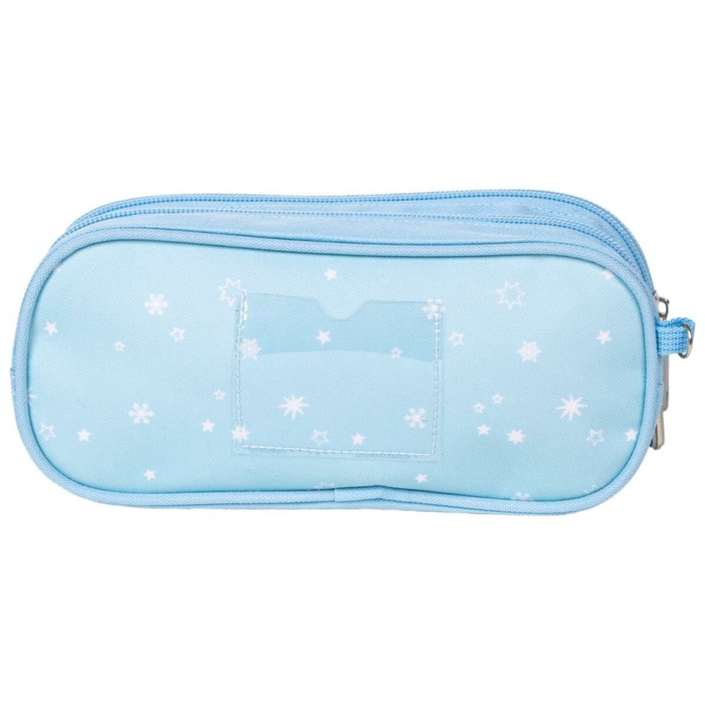 Trousse Fourre-Tout Double Frozen Bleu 22,5 x 8 x 10 cm