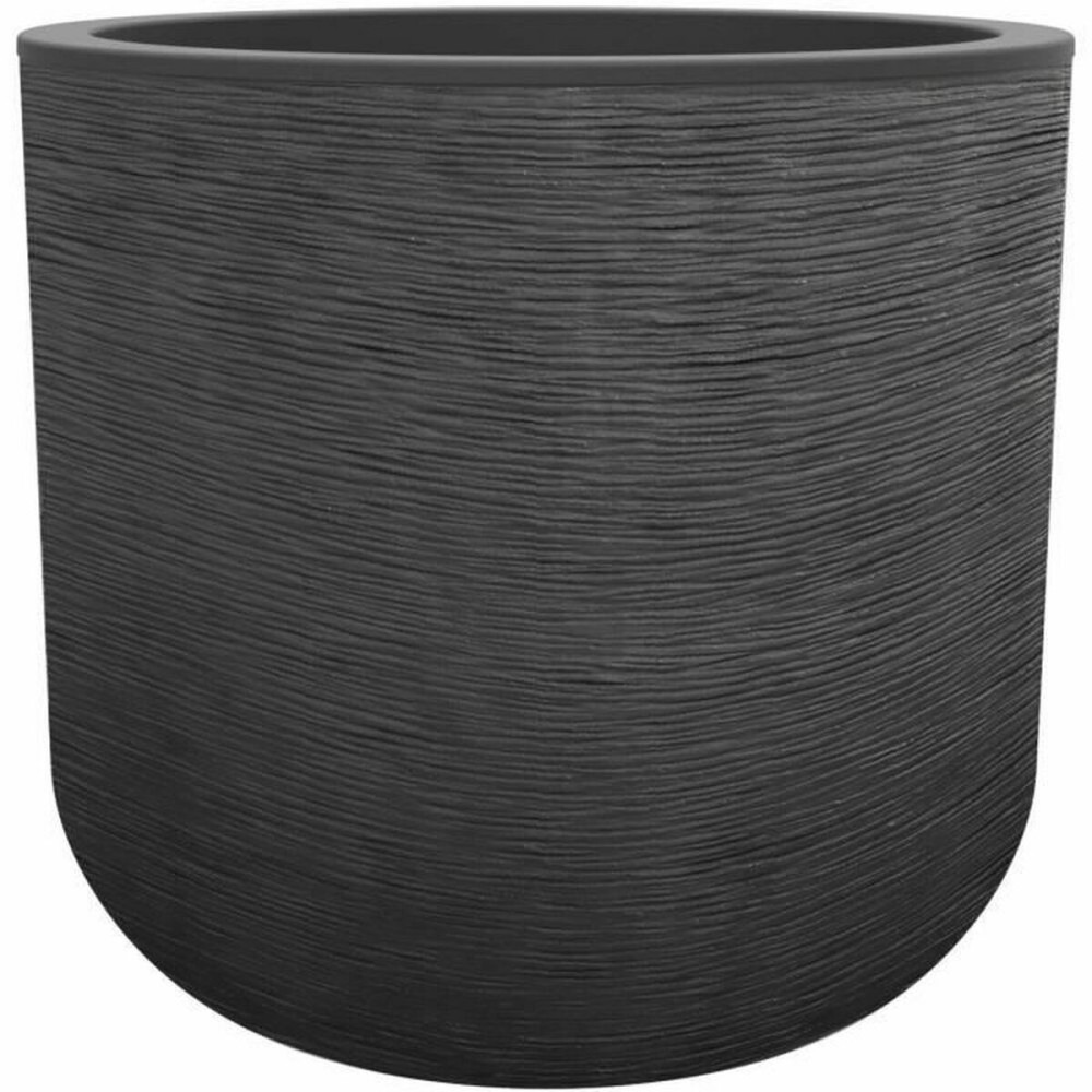 Plant pot EDA Grey Dark grey Plastic Circular Modern Ø 50 cm