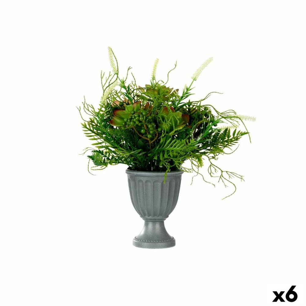 Decorative Plant Ibergarden XD19-1369 Plastic Wineglass 21 x 30 x 21 cm (6 Units)