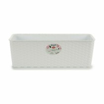 Planter Stefanplast White Plastic 48,5 x 16 x 18 cm (12 Units)