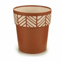 Selbstbewässernder Blumentopf Stefanplast Orfeo Terrakotta Kunststoff 15 x 15 x 15 cm (12 Stück)