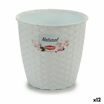 Cache-pot Stefanplast Blanc Plastique 14 x 13 x 14 cm (12 Unités)