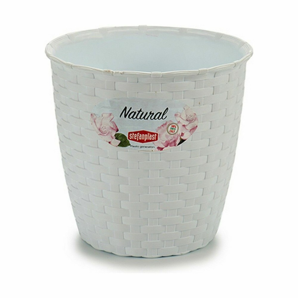 Cache-pot Stefanplast Blanc Plastique 14 x 13 x 14 cm (12 Unités)