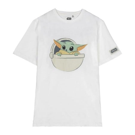 Kurzarm-T-Shirt für Kinder The Mandalorian Weiß