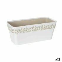 Selbstbewässerndes Pflanzgefäß Stefanplast Cloe Weiß Kunststoff 13,3 x 12,3 x 29,3 cm (12 Stück)