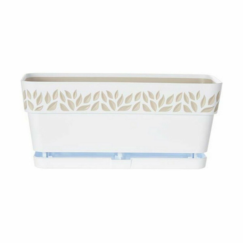 Jardinière auto-arrosante Stefanplast Cloe Blanc Plastique 13,3 x 12,3 x 29,3 cm (12 Unités)