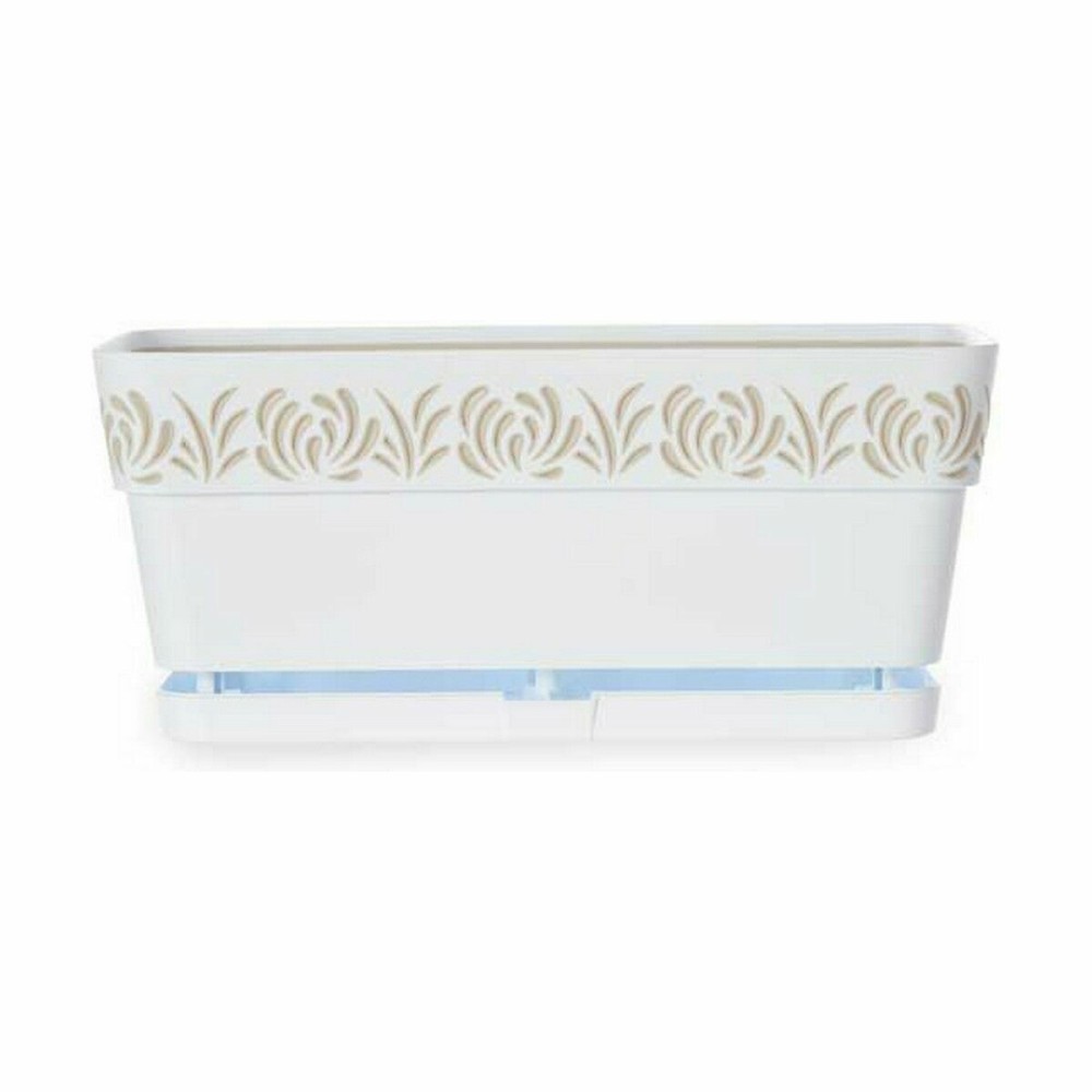 Planter Stefanplast Gaia White Plastic 13,3 x 12,3 x 29,3 cm (12 Units)