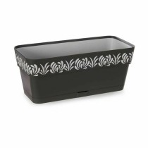 Blumenkasten Stefanplast Gaia Anthrazit Kunststoff 13,3 x 12,3 x 29,3 cm (12 Stück)