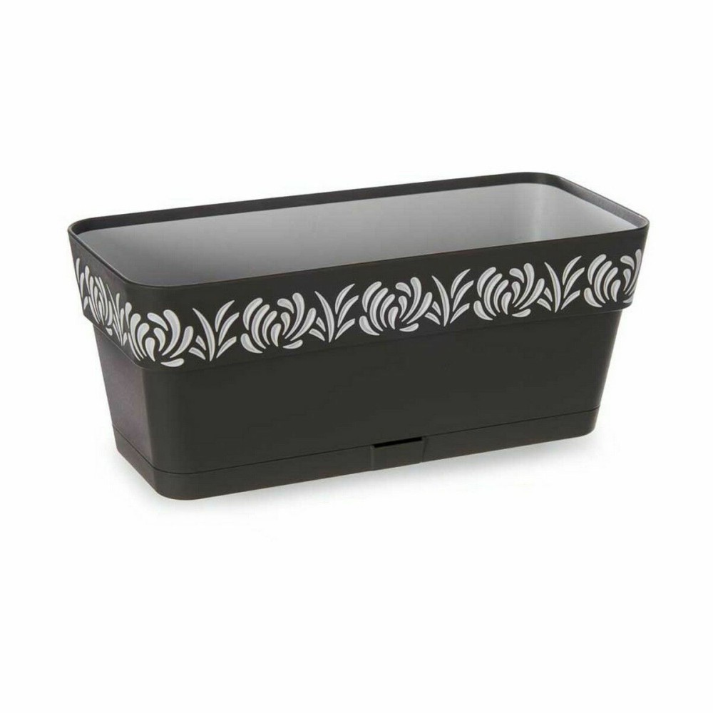 Planter Stefanplast Gaia Anthracite Plastic 13,3 x 12,3 x 29,3 cm (12 Units)