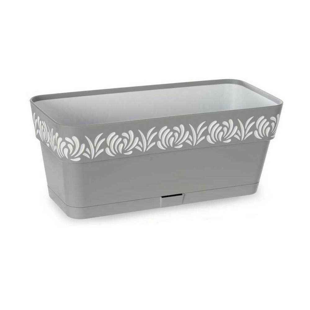 Planter Stefanplast Gaia Grey Plastic 13,3 x 12,3 x 29,3 cm (12 Units)