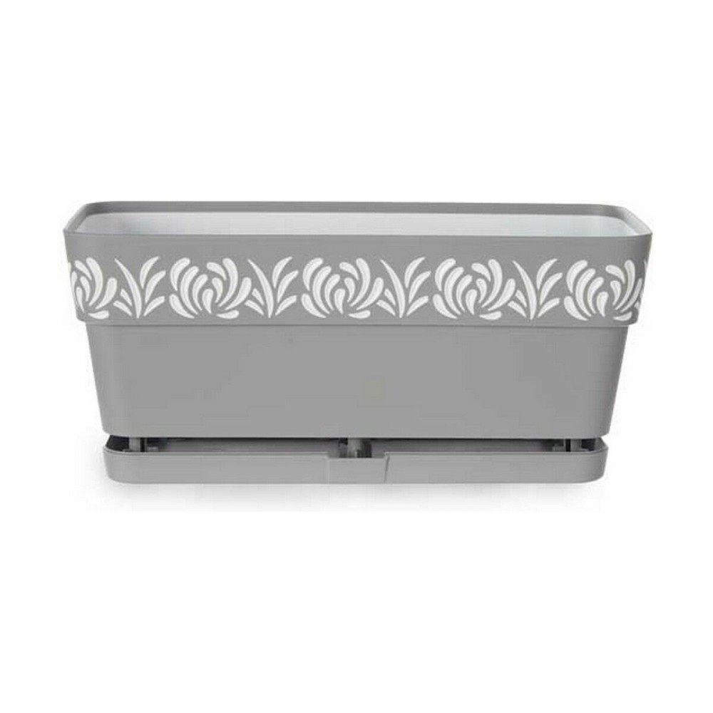 Planter Stefanplast Gaia Grey Plastic 13,3 x 12,3 x 29,3 cm (12 Units)