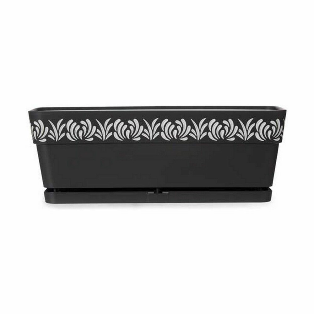 Blumenkasten Stefanplast Gaia Anthrazit Kunststoff 49,5 x 17 x 19 cm (12 Stück)
