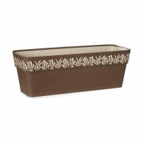 Blumenkasten Stefanplast Gaia Braun Kunststoff 18 x 17 x 49,5 cm (12 Stück)