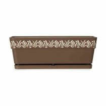 Self-watering planter Stefanplast Gaia Brown Plastic 18 x 17 x 49,5 cm (12 Units)