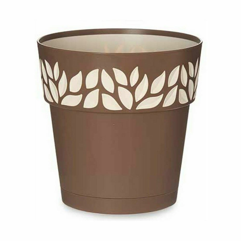 Pot auto-arrosant Stefanplast Cloe Marron Plastique 19 x 19 x 19 cm (12 Unités)