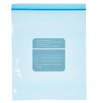 Ensemble de sacs alimentaires réutilisables Leknes 190939000479 Bleu Polyéthylène 3 L 25 x 30 cm ziplock (20 Unités)