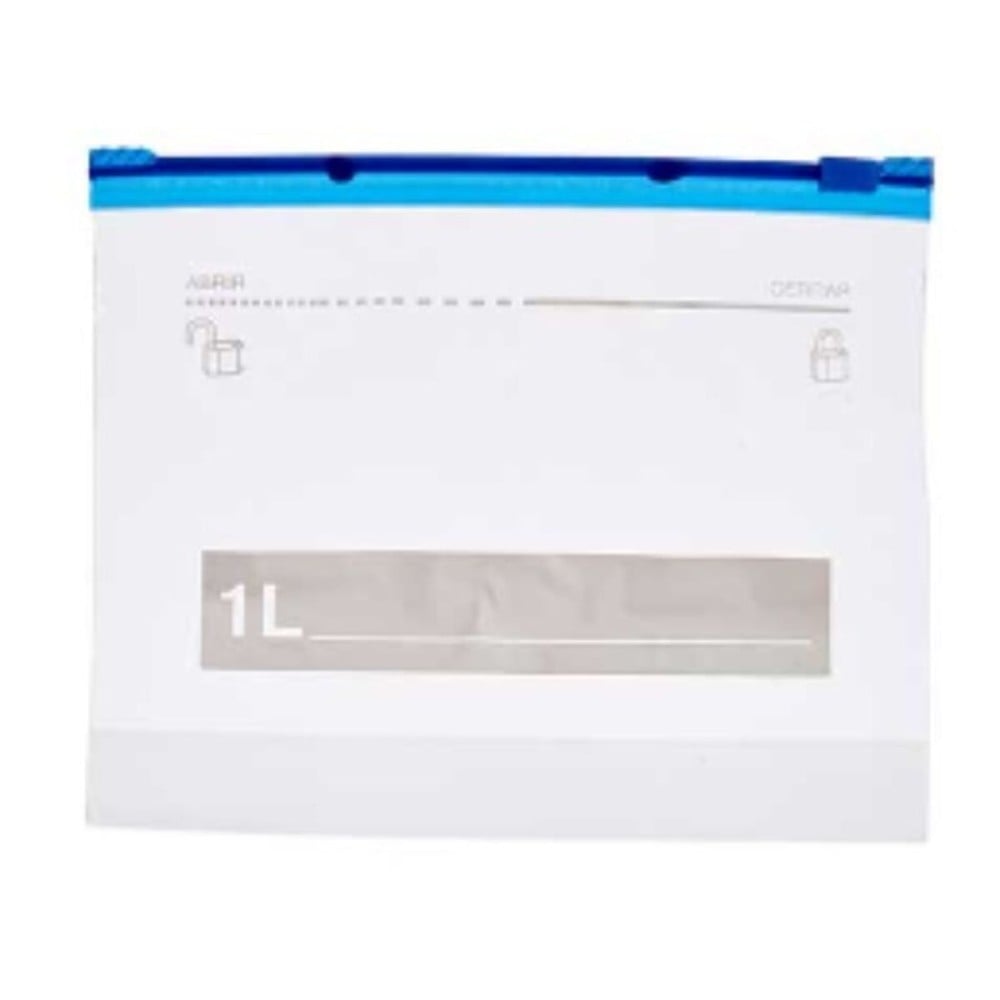 Reusable Food Bag Set Leknes 190939000481 Transparent Polyethylene 1 L 20 x 17 cm ziplock (21 Units)