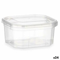 Rechteckige Lunchbox mit Deckel Leknes BS370ROI Durchsichtig Polypropylen 370 ml 10,7 x 5,5 x 11,7 cm (24 Stück)