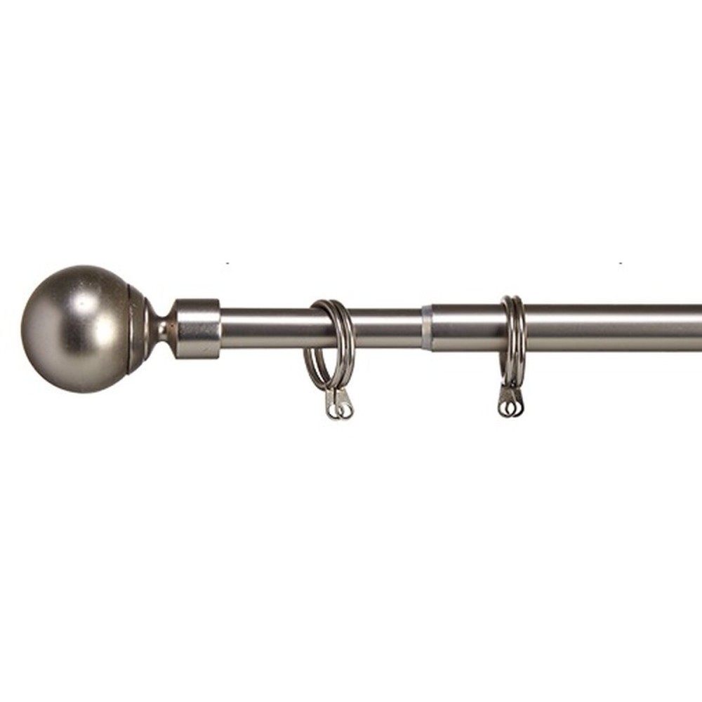 Curtain Bar Extendable Ball Silver Iron 5 x 126 x 5 cm (12 Units)